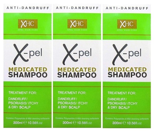 Xpel medicated shampoo - x3,
